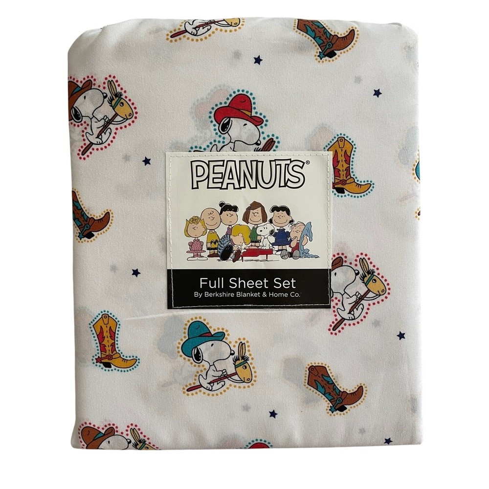 Berkshire Peanuts Cowboy Snoopy Full Sheet Set NEW